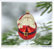 Red Round Santa